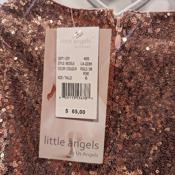 NWT Little Angels by Us Angels Girls Size 6 Sequin and Unicorn Dress - Picture 5 of 6
